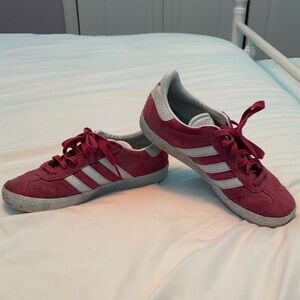 Adidas Adults Burgundy and Light Gray Sneakers